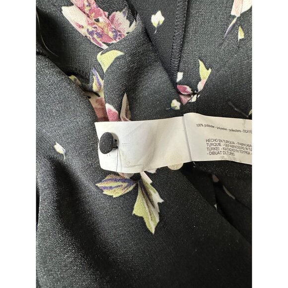 Zara Black Floral Maxi Dress - Picture 11 of 14